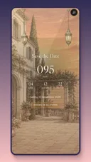 Preview tema undangan digital website Aurelia dengan desain romantis elegan