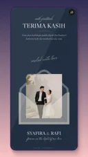 Preview tema undangan digital website Cartouche dengan desain editorial elegan