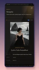 Preview tema undangan digital website Cinema dengan desain sinematik elegan